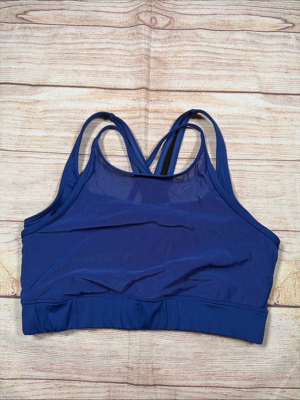 TYR Blue Strappy Sporty Competitive Lap Swim Bikini Top - Women’s Swim Racerback